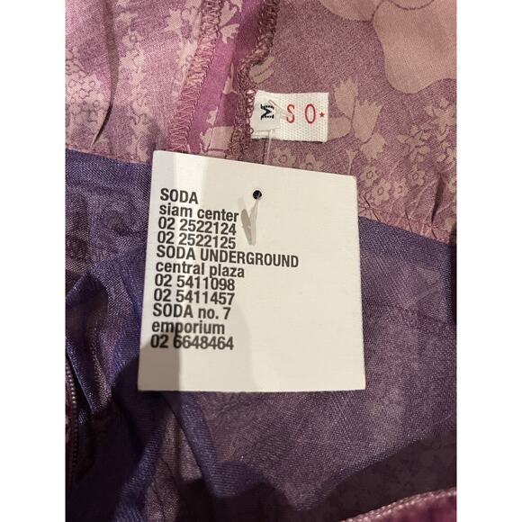 Vintage Y2K Deadstock w tags Soda Halter Dress M - Picture 8 of 8